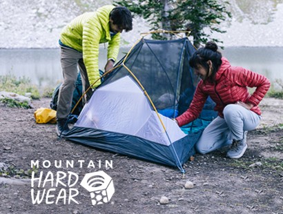 In addition to high-quality down products, clothing and sleeping bags, Mountain Hardware also stands for high-quality tents and backpacks.